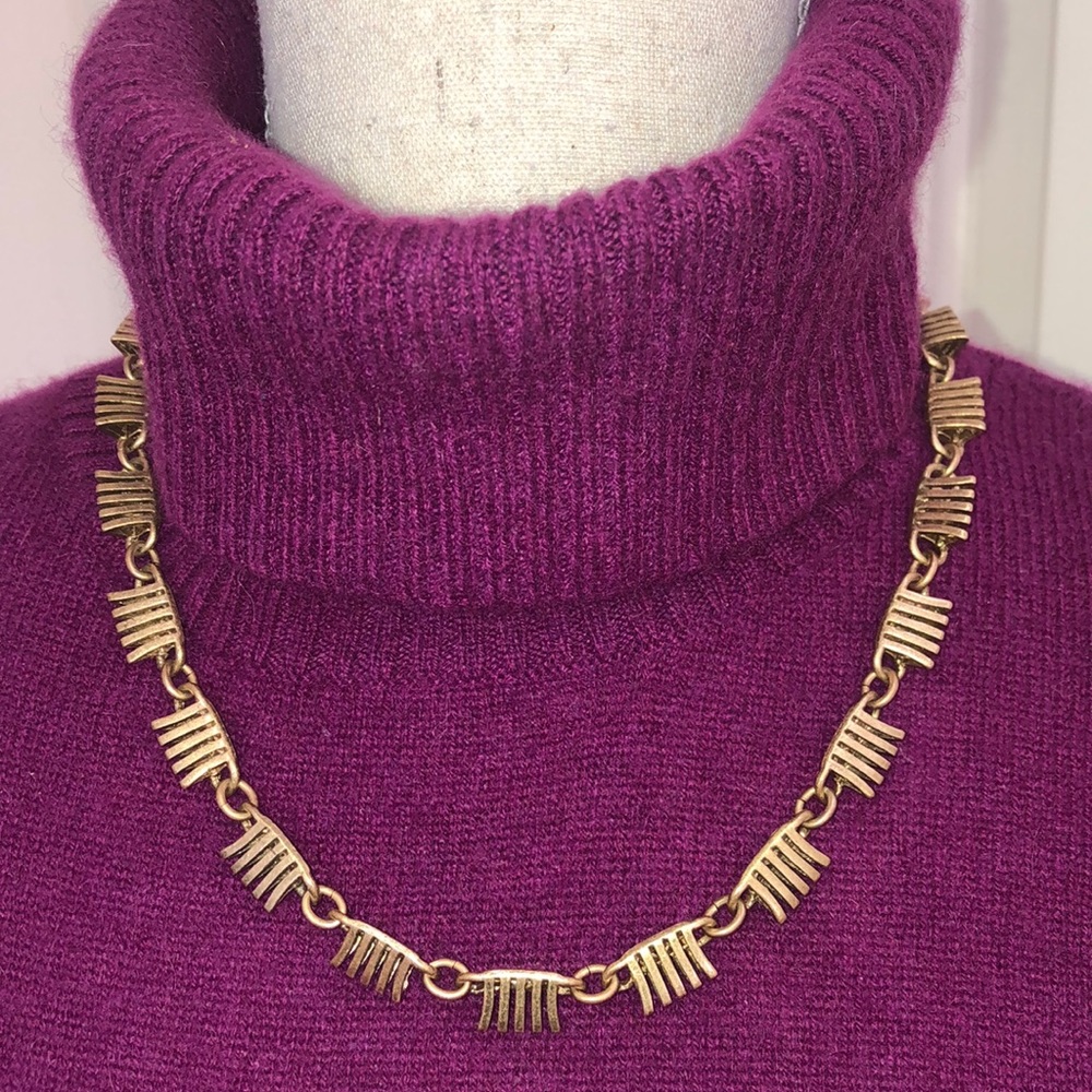 Vintage Inspired J Crew Bronze Necklace